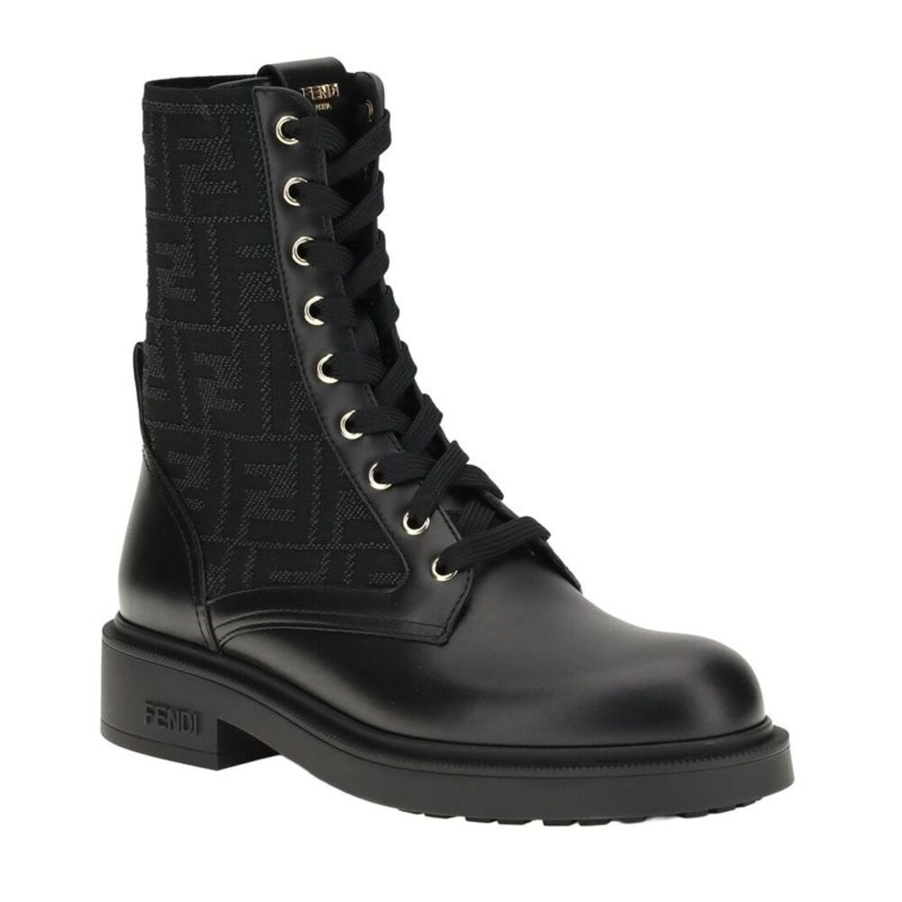 Fendi Leather Boot, Black